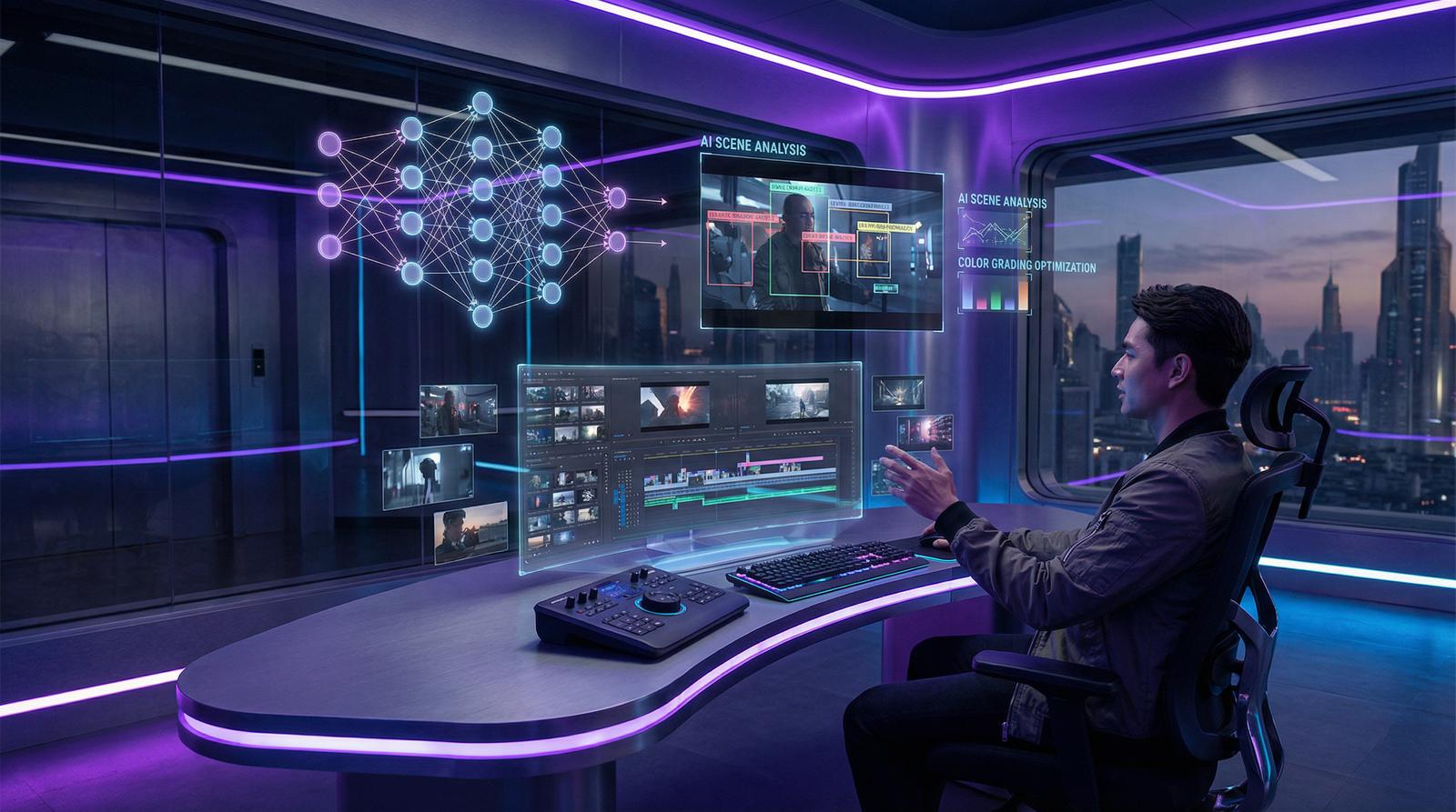 偷拍AI传媒技术展示